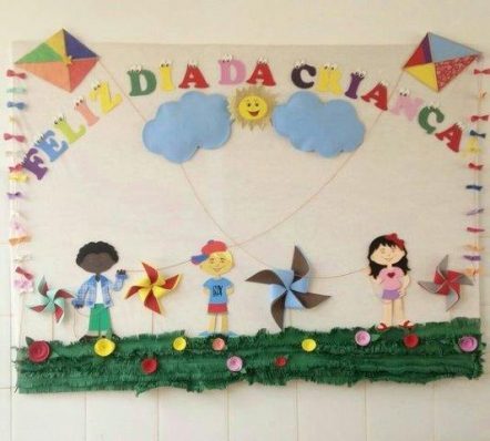 Mural Dia Das Crian As Para Educa O Infantil Ideias F Ceis E