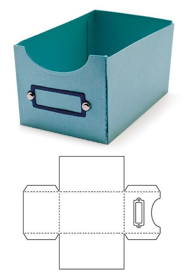 Molde caixa, Molde, Modelo de caixa de papel