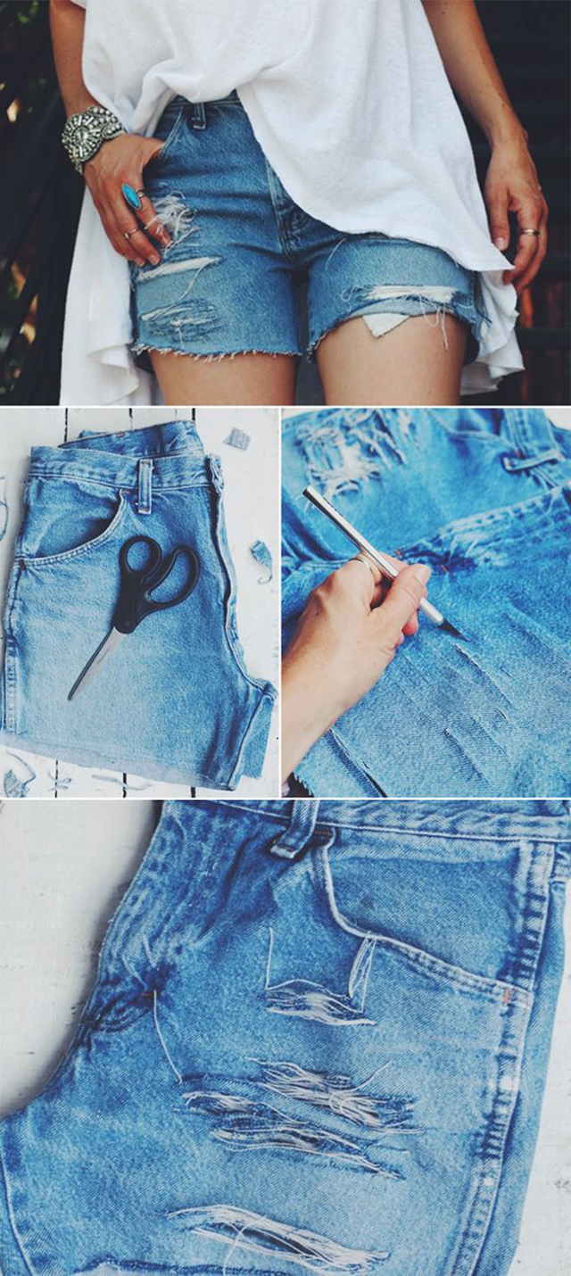 calça customizada jeans