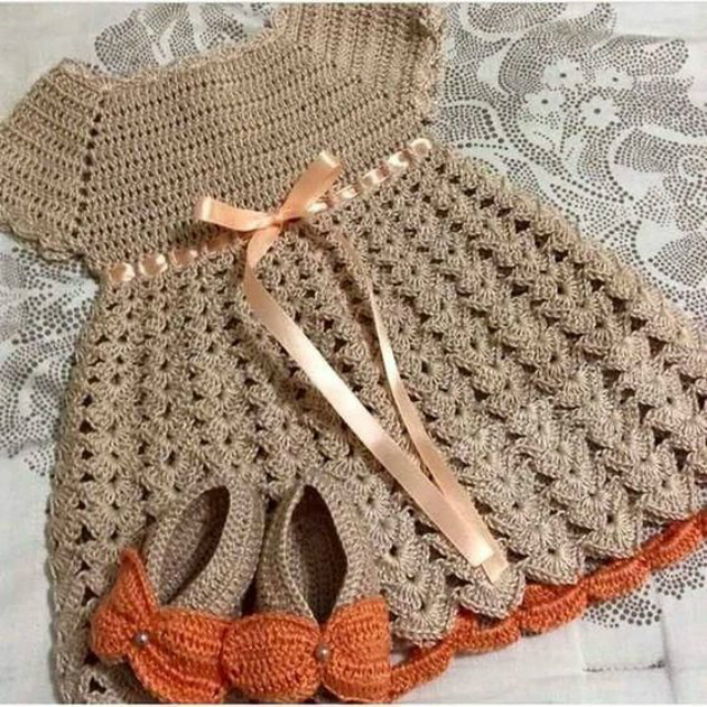 Vestido de croche para bebe recem nascido deals passo a passo