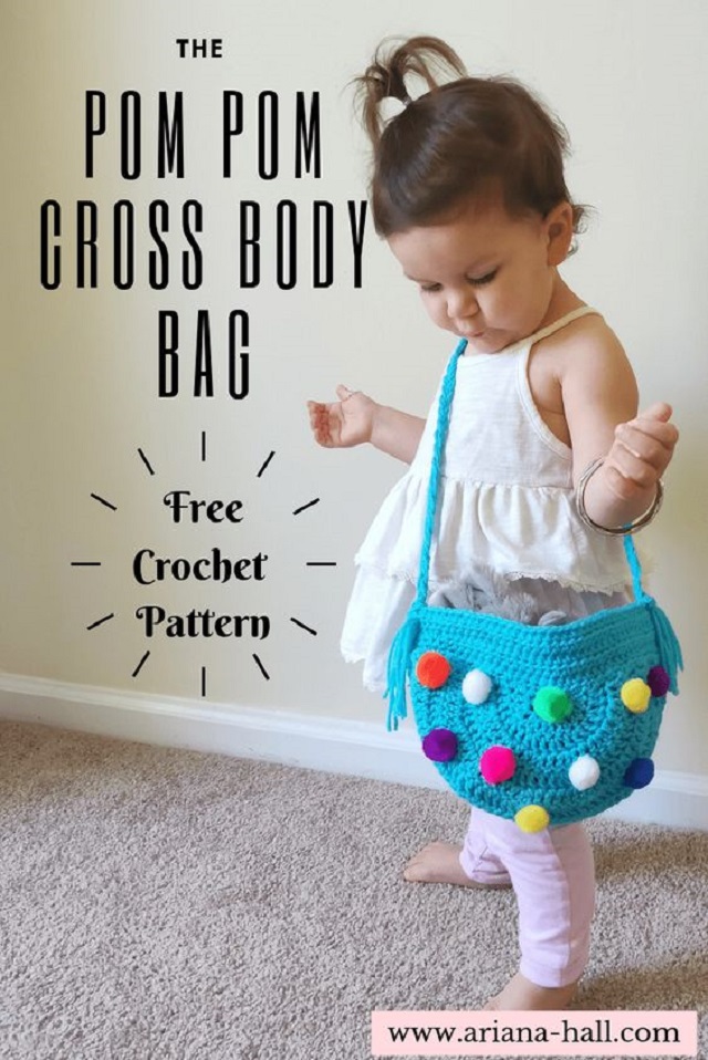 Bolsa de crochê infantil 