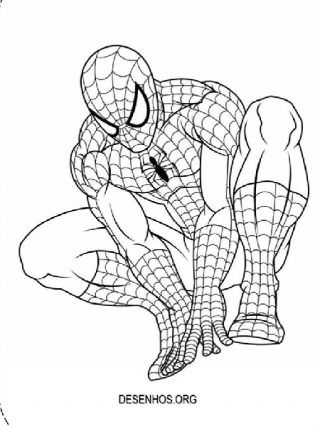 52 Desenhos do Homem-Aranha para Colorir e Imprimir Grátis  Homem aranha  desenho, Desenho de linha, Desenhos de homens