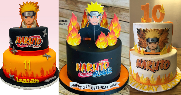 TOPO NARUTO  Naruto, Bolo decorado dia dos pais, Festa naruto