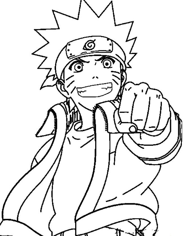 Desenhos de Pequeno Naruto para Colorir e Imprimir 
