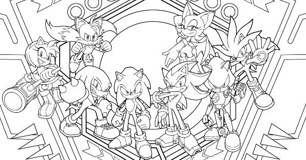 Desenhos para colorir do filme Sonic do Sonic the Hedgehog 2 - Desenhos  para colorir gratuitos para impressão