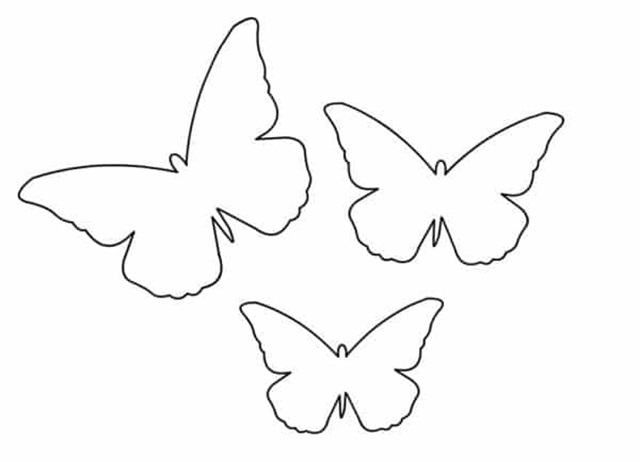 molde de borboleta