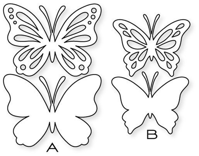 modelo de borboletas em eva