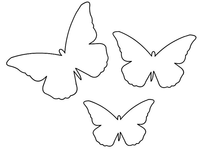 borboleta moldes