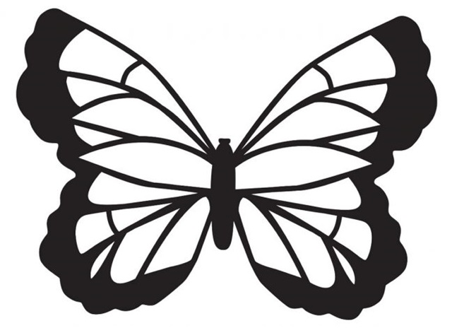 borboleta desenho molde