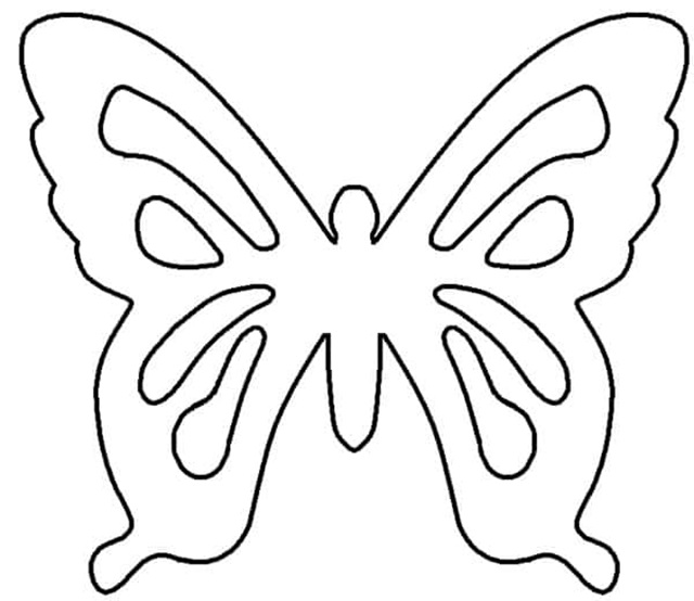 borboleta em eva molde