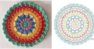 grafico mandala de croche