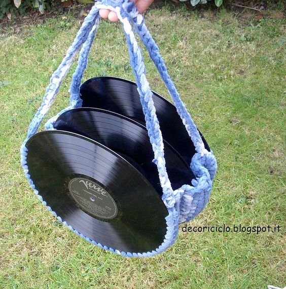 bolsa disco de vinil