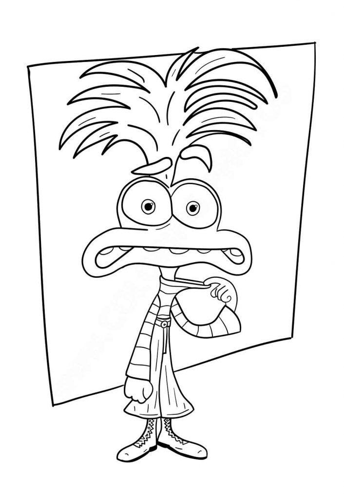 anxiety inside out 2 coloring pages