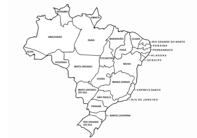 colorir mapa do brasil