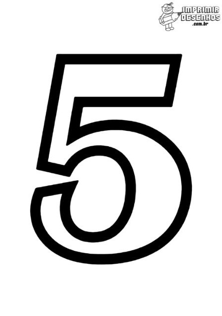 número 5 molde