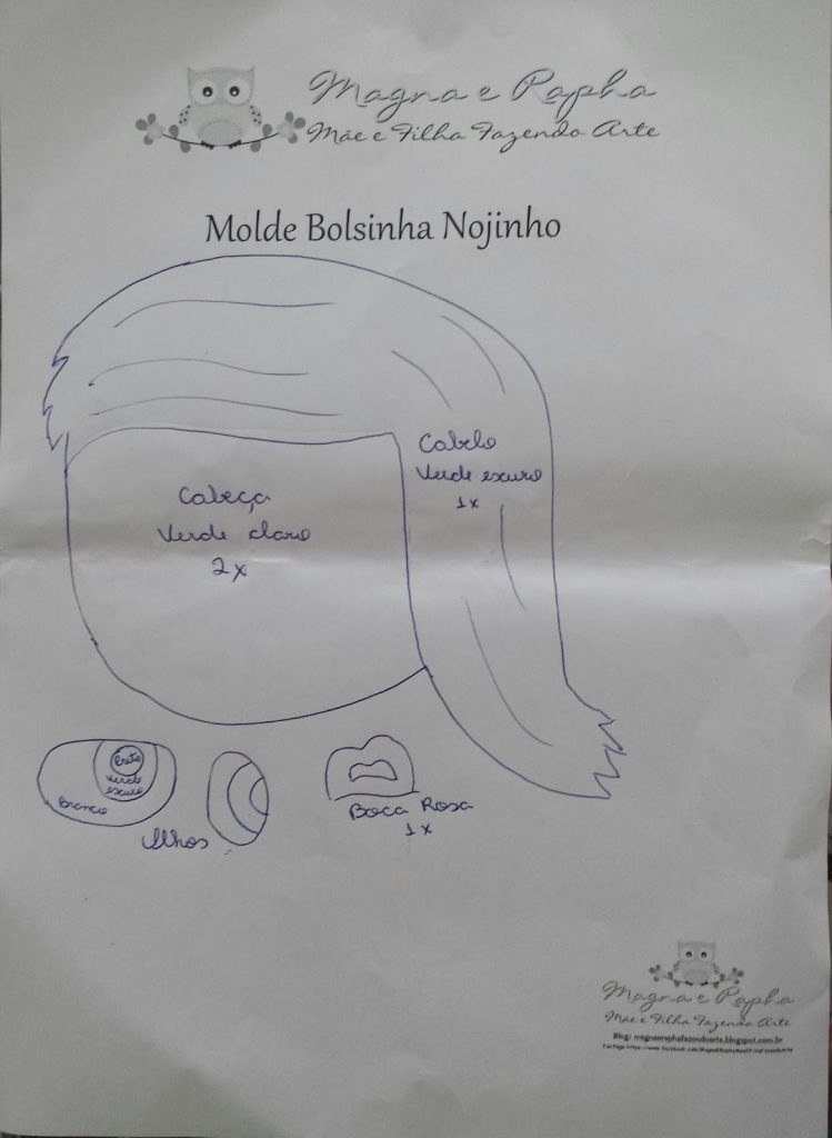 nojinho divertidamente molde