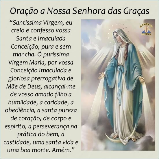 Mensagem de gratidão a Nossa Senhora
