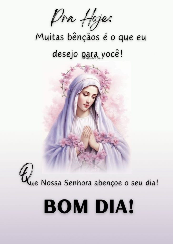 mensagem com nossa senhora