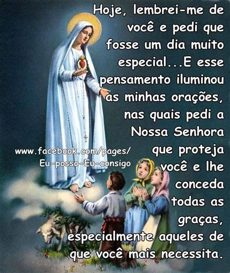 mensagem com imagem de nossa senhora