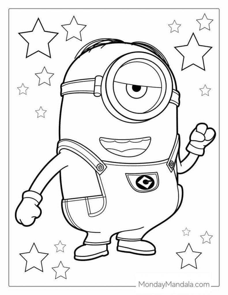 Desenhos para colorir minions 2
