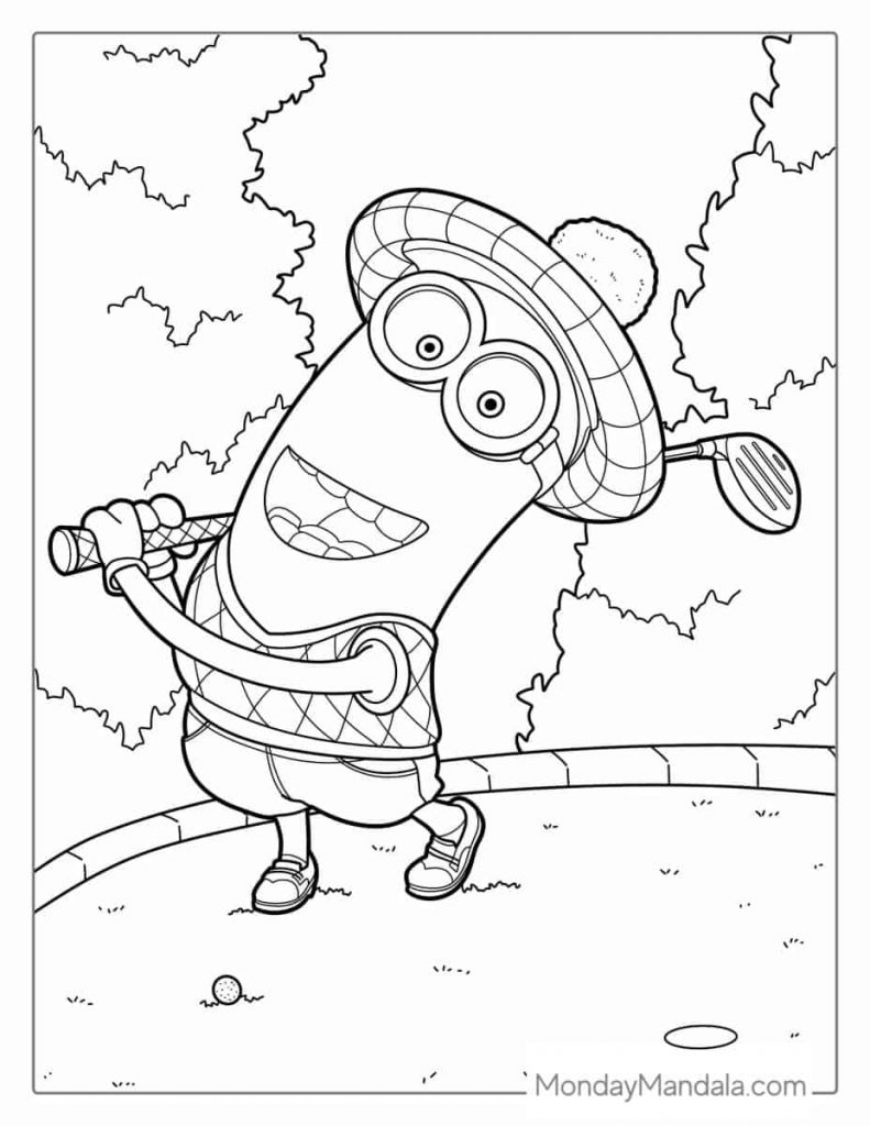 Minions para colorir png