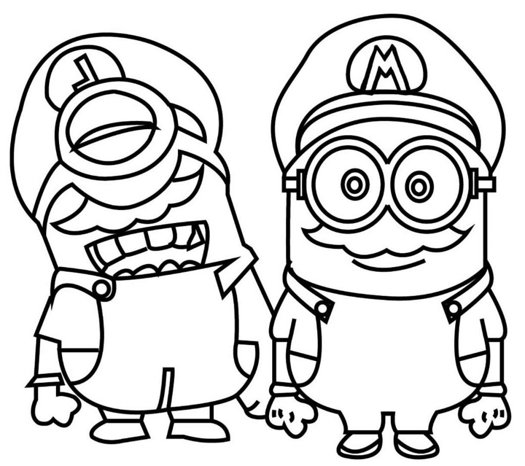 desenho para pintar do minions