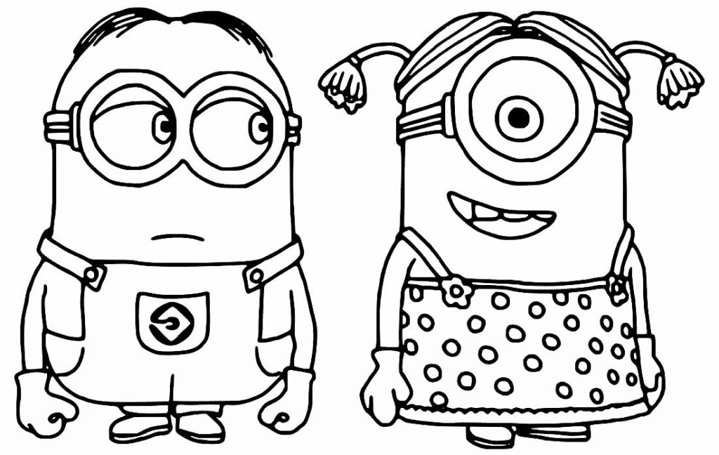 minions colorir