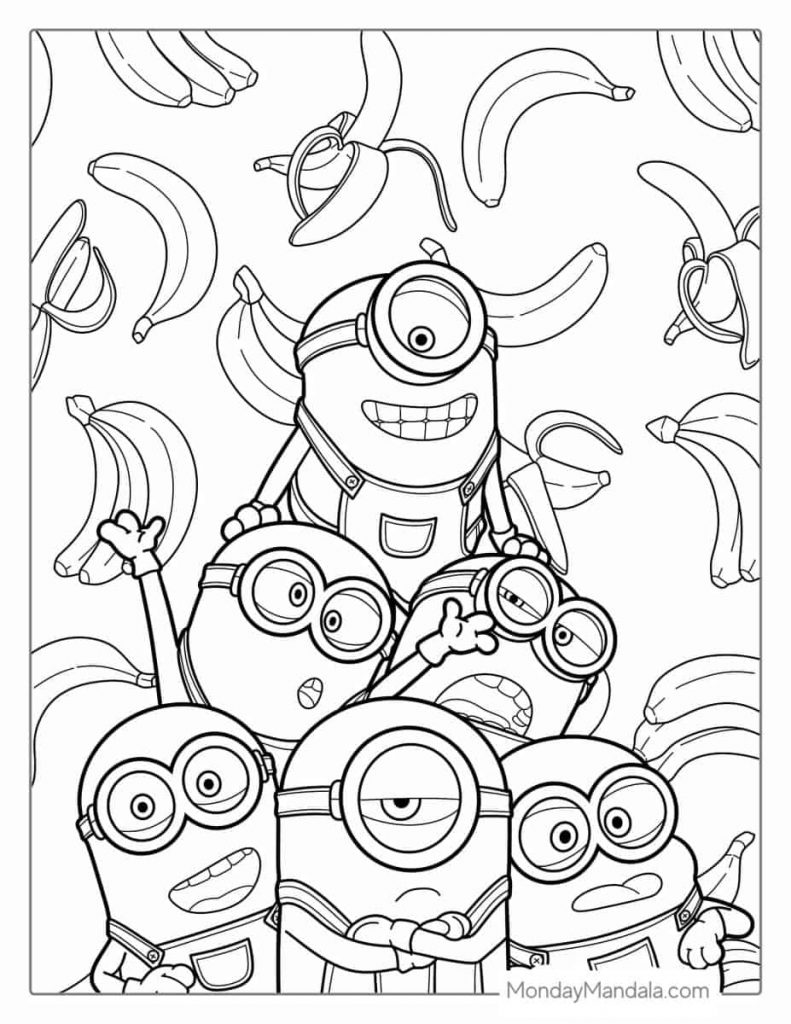 desenho para colorir dos minions