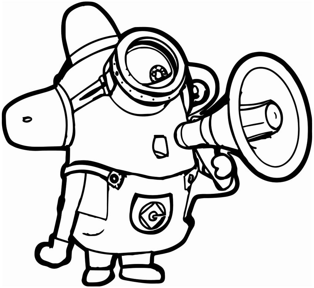 desenho dos minions para colorir