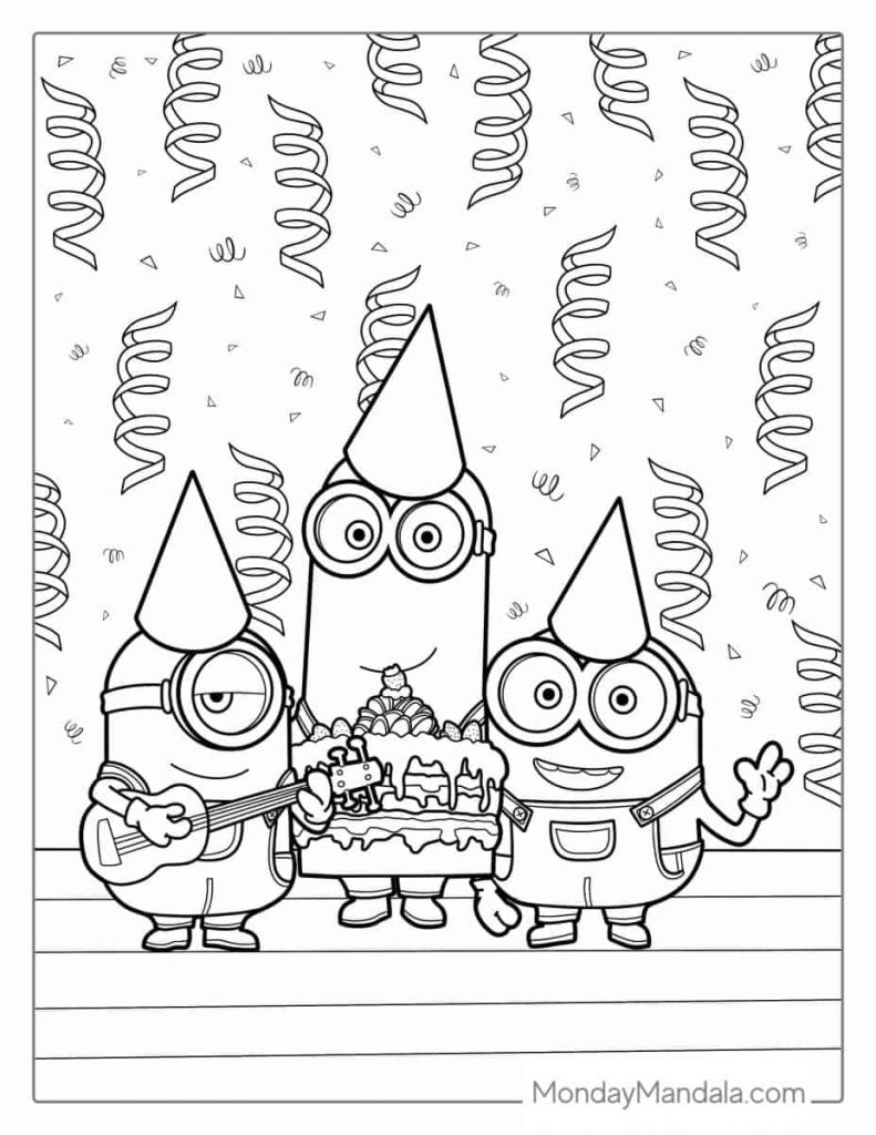 desenho minions para imprimir