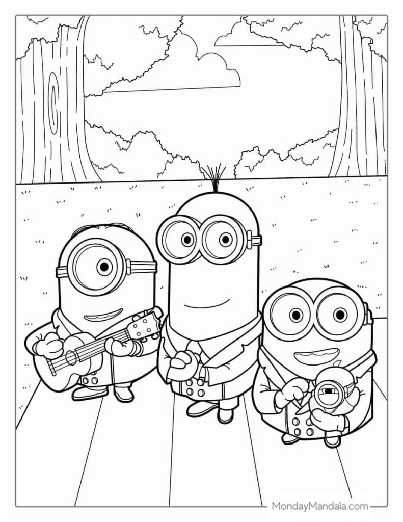 desenho minion para colorir