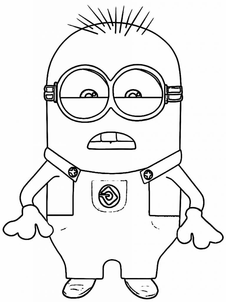 desenho do minions pintado