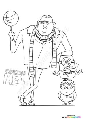 imagem dos minions para colorir