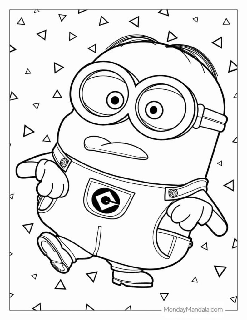 desenho do minions para colorir