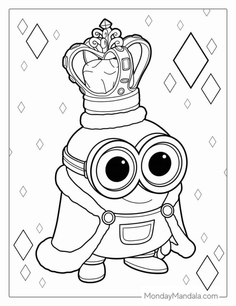 desenho de minions para colorir