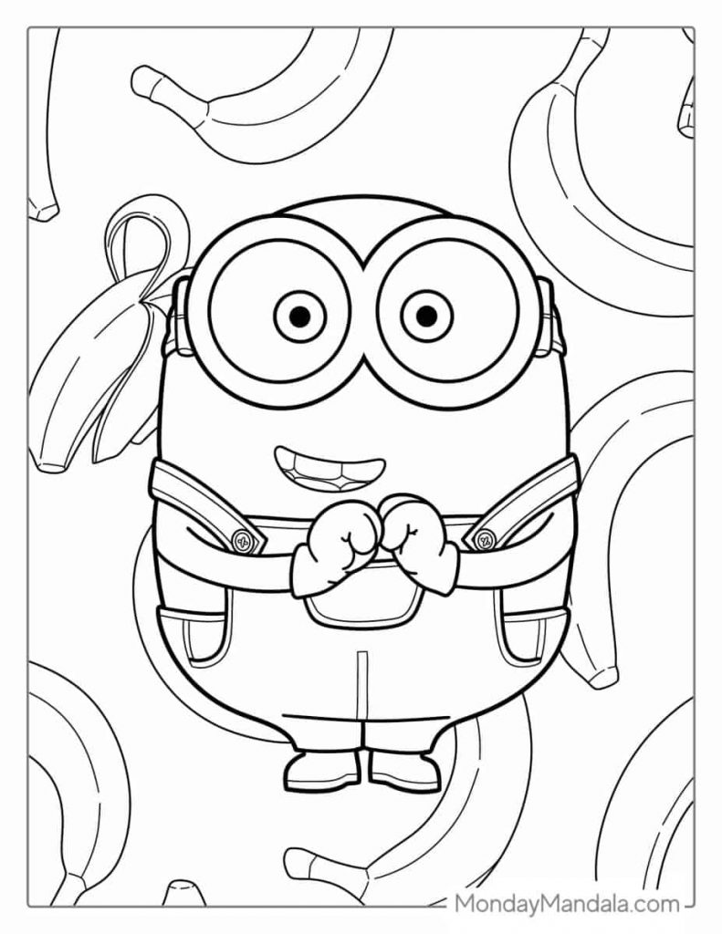 desenho colorir minions