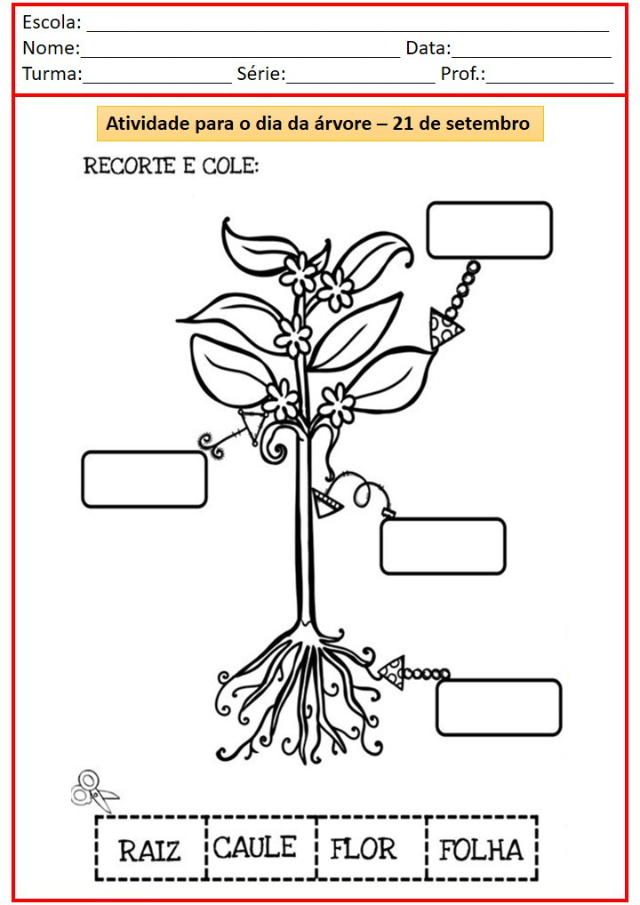 dia da arvore atividades