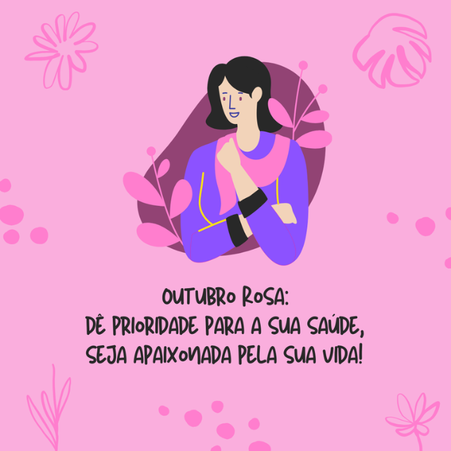 frase motivadora outubro rosa