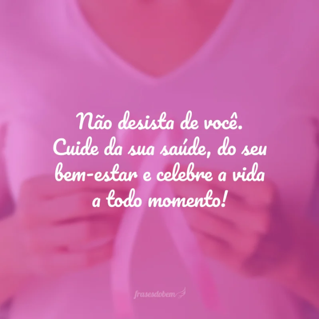 frase do outubro rosa