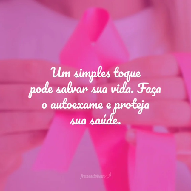 Outubro Rosa texto lindo