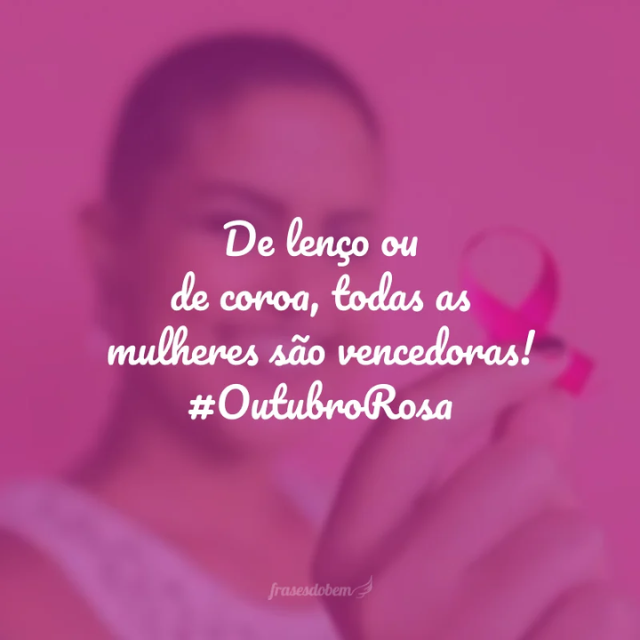 frase câncer de mama